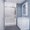 Anzzi Leon 48 in. x 76 in. Frameless Sliding Shower Door in Gunmetal SD-AZ8077-01GB - alternate 3